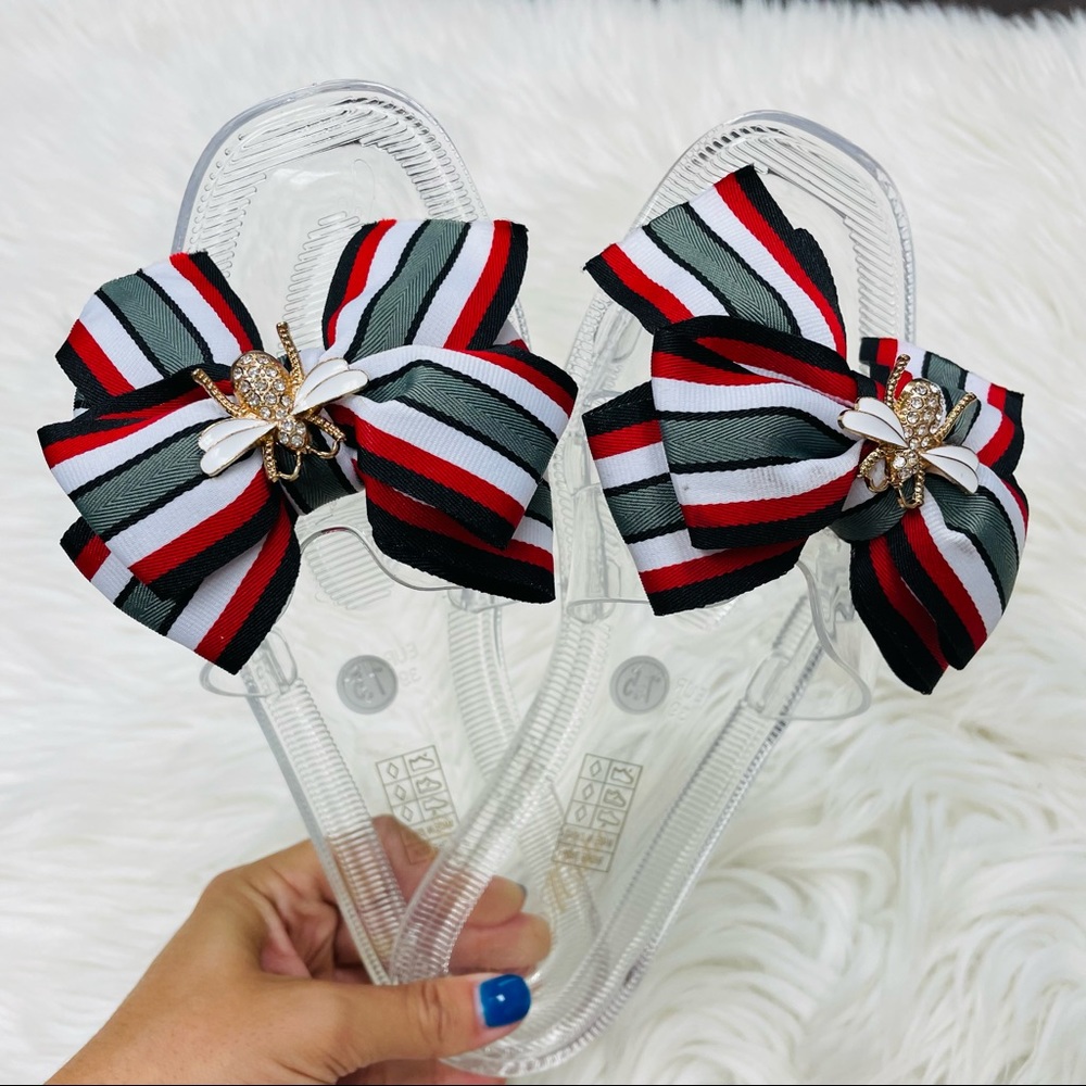 Clear bee bow sandal - Picture 4 of 5